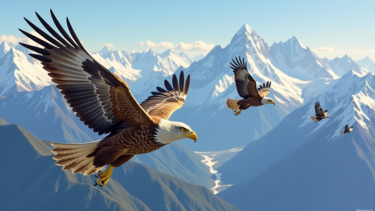 faszinierende steinadler