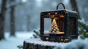 Eisige Innovation: 3D-Druck, Verdunstungskühlung, Weihnachtsbaum