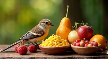 Verschiedene Futtertypen für Wildvögel (3/10)